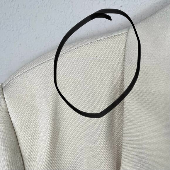 Guess Cream Cemento Adriana Peak Lapel Two Button Double Breasted Blazer XL NWT - Picture 16 of 16